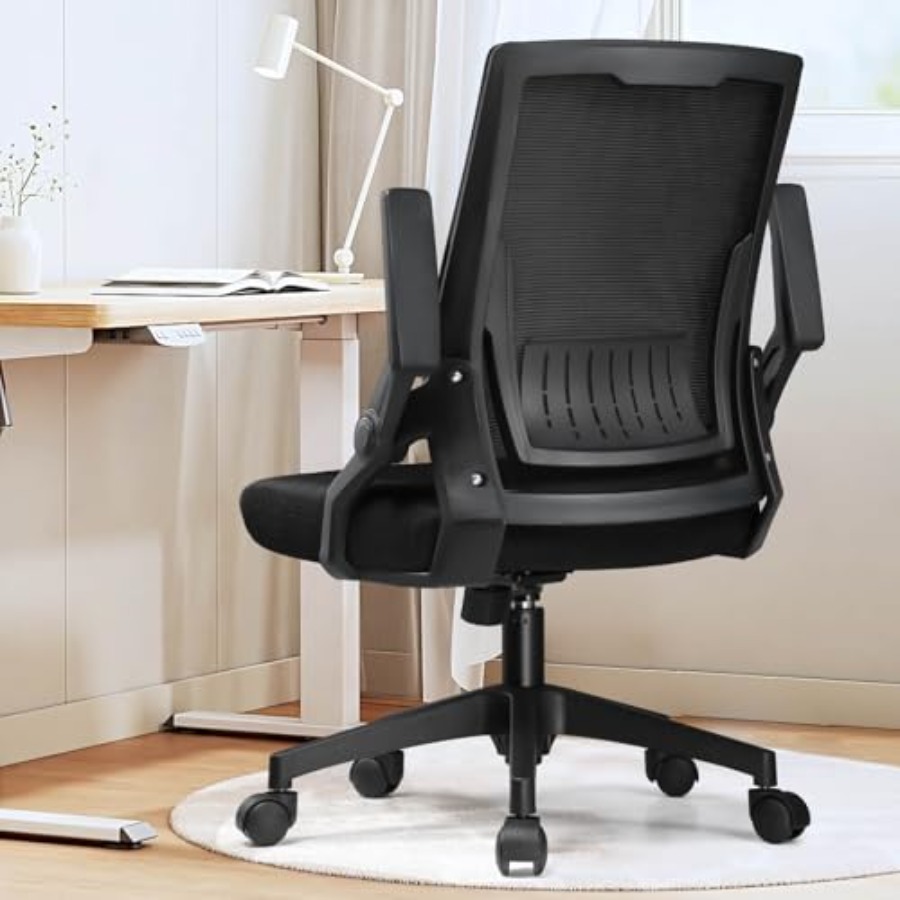 Home Office Chair - Ergonomic Office Chair with Flip-up Armrests