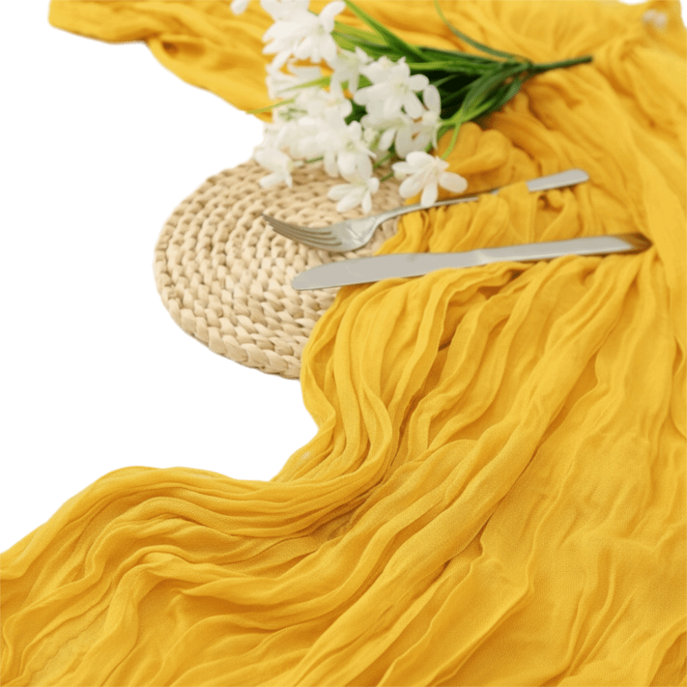 Home Office Logo - Gift Semi Sheer Cheesecloth Table Runner