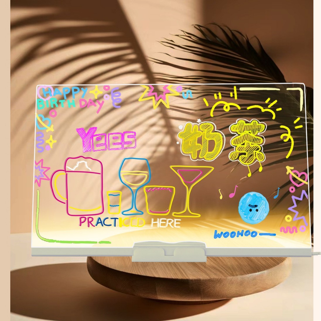 Home Office Gadgets - DIY Acrylic LED Light Board Erasable
