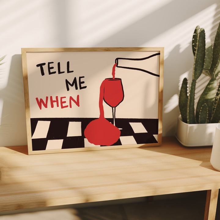 Home Office Youtube - Vintage Tell Me When Drink Canvas