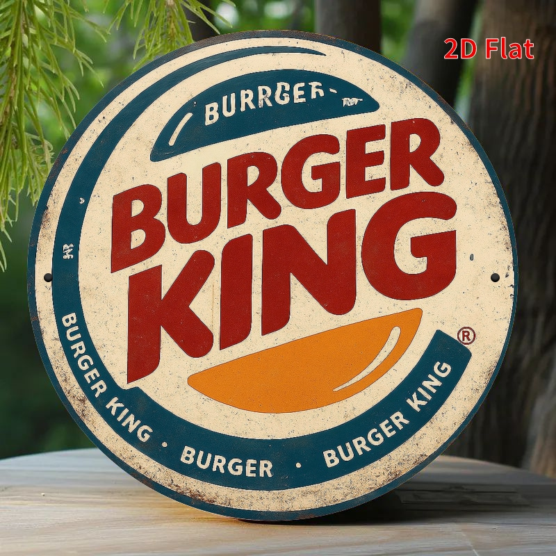 Home Office Logo - Burger King Retro wooden logo -