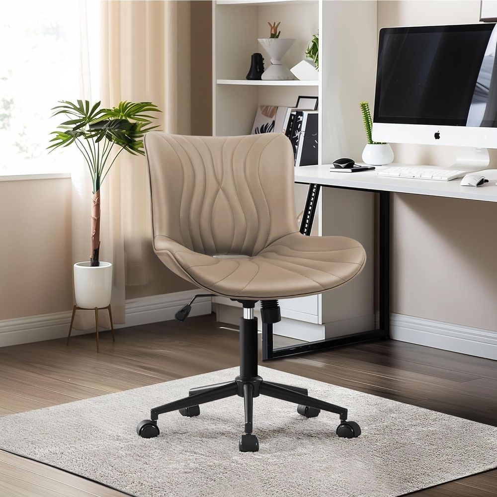 Home Office Chair - Ergonomic Height-Adjustable Swivel Desk Chair with