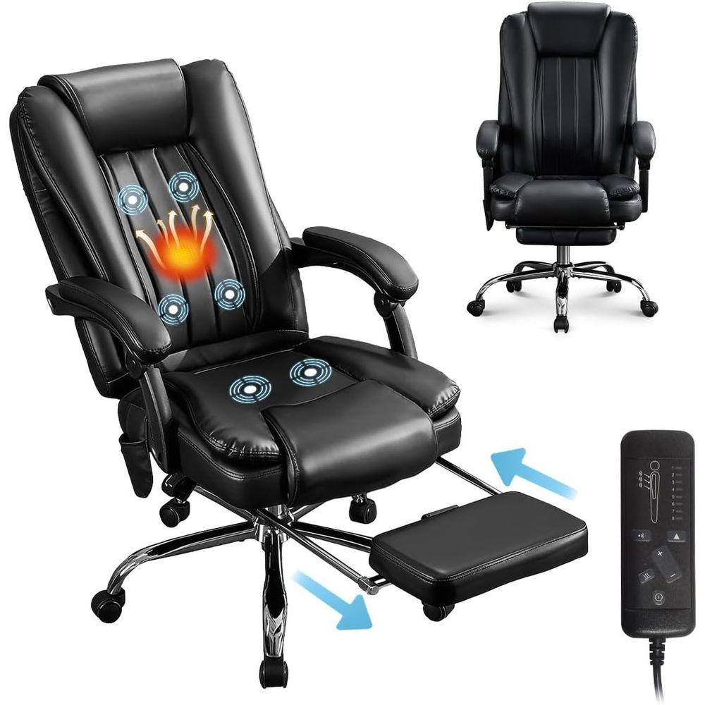 Home Office Chair - Luxury High-Back Ergonomic Chair with 6-Point