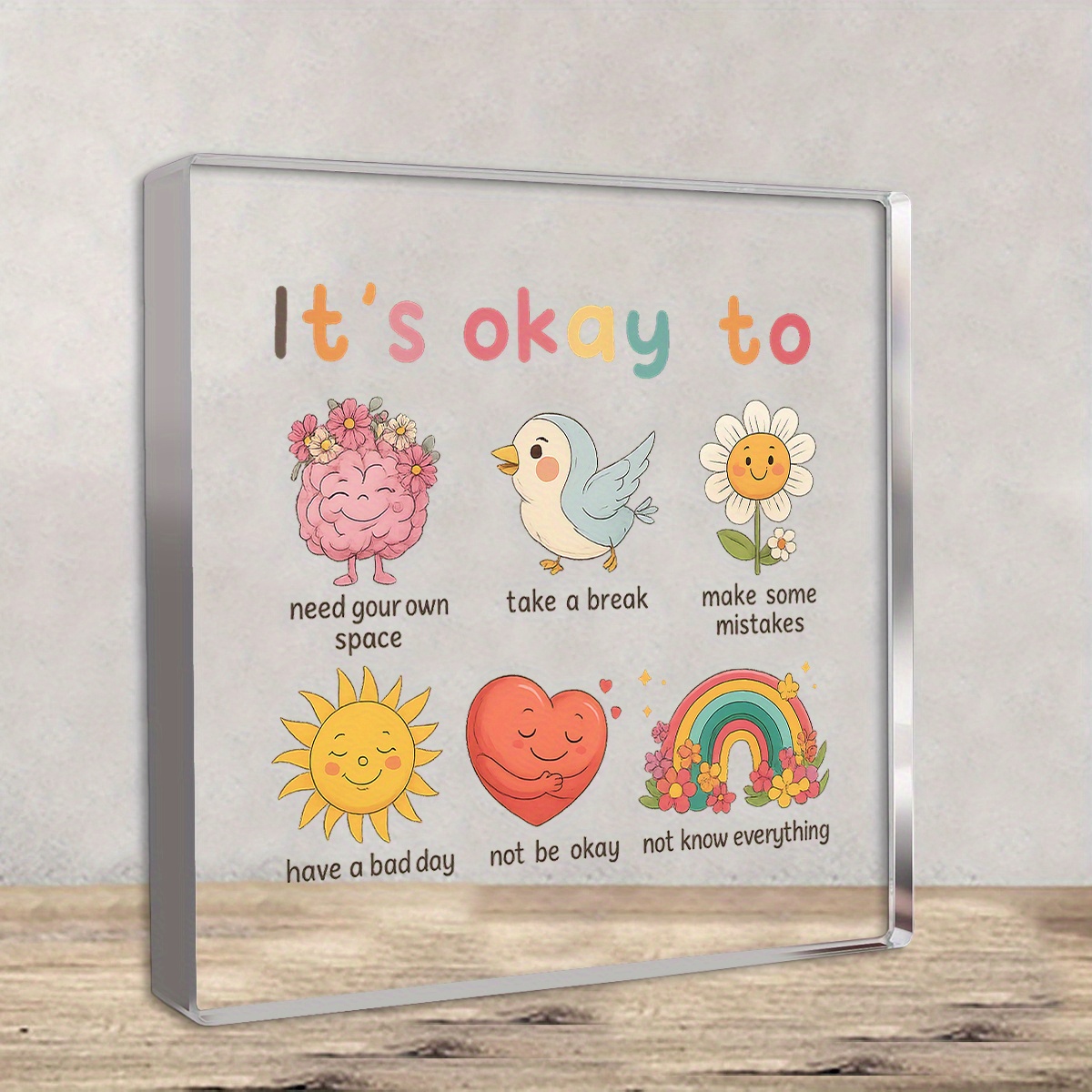 Home Office Quotes - Brain Mental Health Awareness Decor, Inspiring