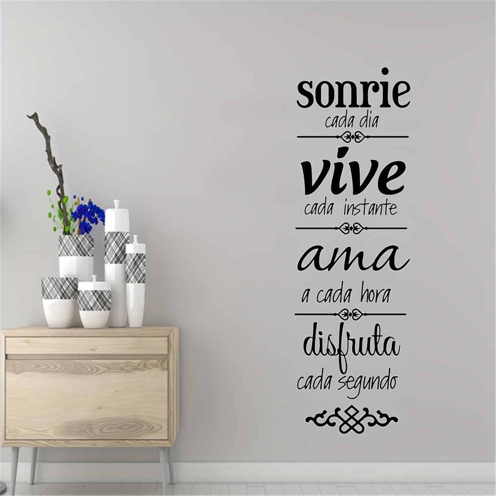 Home Office Quotes - 1pc Spanish Quotes Phrase Wall Sticker