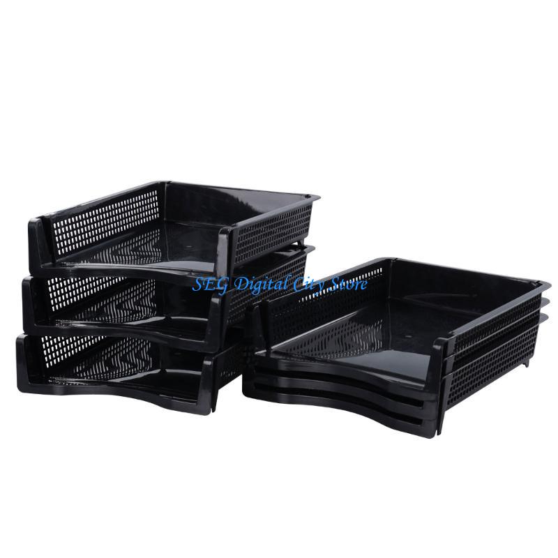 Letter Tray Desk - U75B Stacking Document Tray Stackable Paper