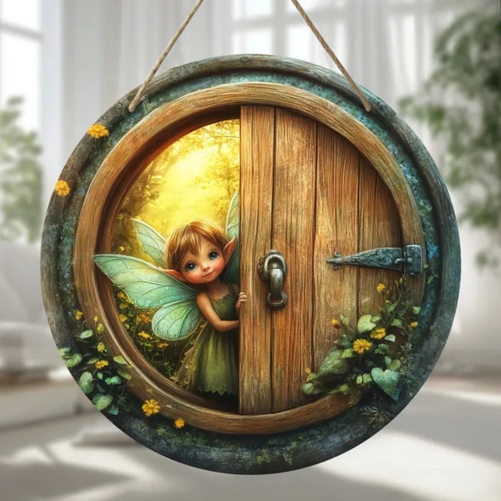 2D Charming Fairy Door Circula - Home Office Logo 评论和价格