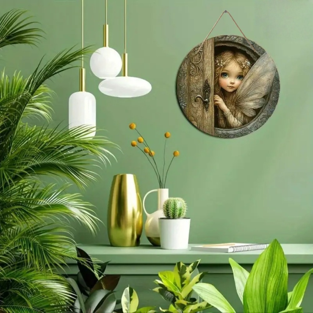 2D Charming Fairy Door Circula - Home Office Logo 评论和价格