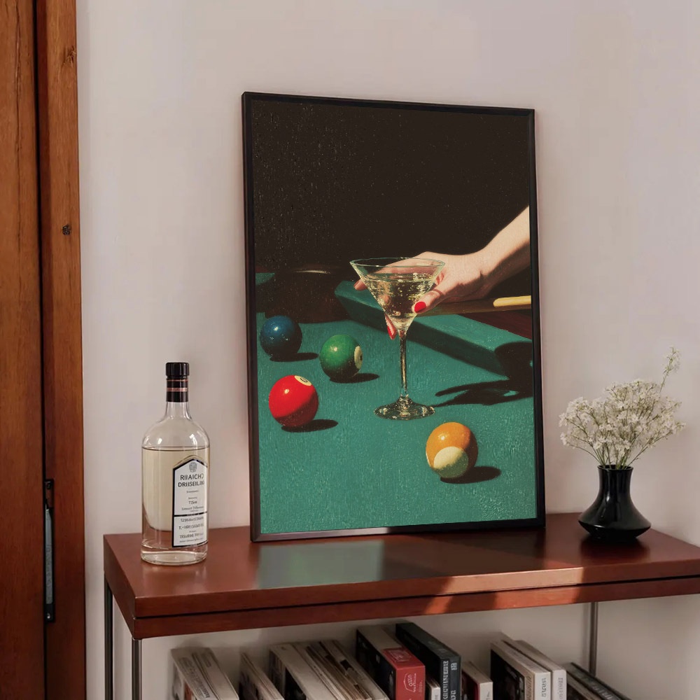 1pc Vintage Billiards Cocktail - Home Office Youtube 评论和价格