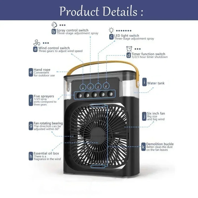 3 In 1 Mini Air Conditioner Ho - Home Office Gadgets 评论和价格