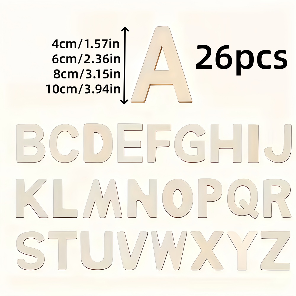 26pcs Designable Wood Letters  - Letter Tray Desk 评论和价格