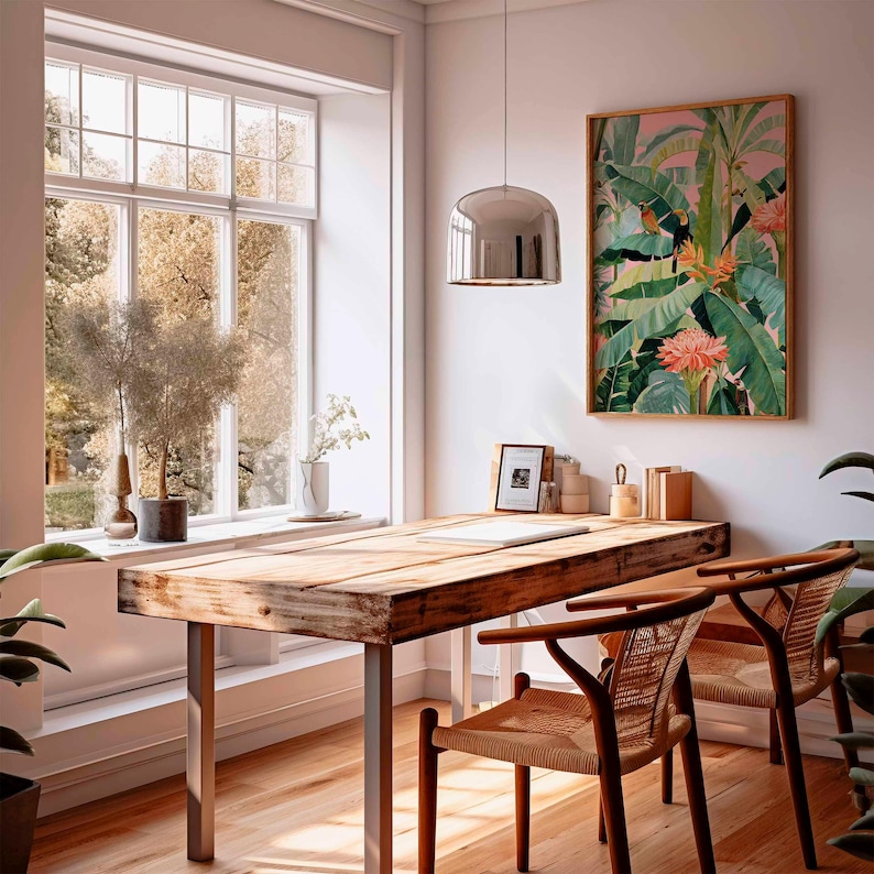 1pc Retro Tropical Canvas Post - Home Office Youtube 评论和价格