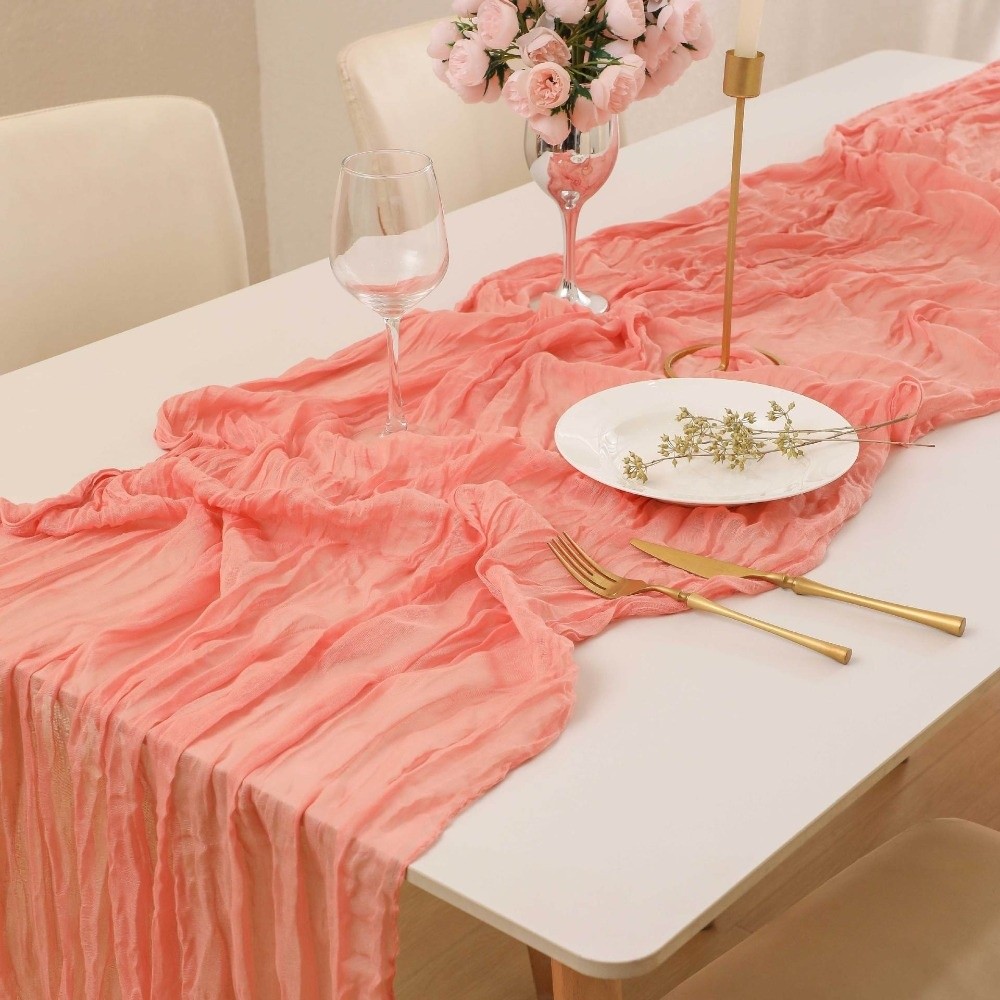 Gift Semi Sheer Cheesecloth Ta - Home Office Logo 评论和价格