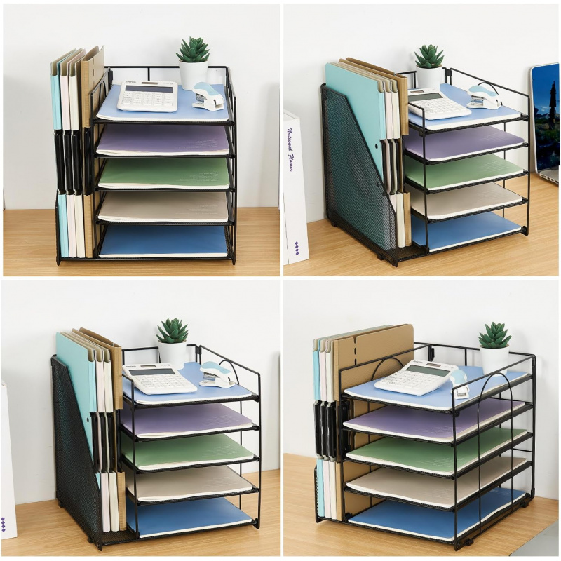 5-Tier Multi-Layer File Rack O - Letter Tray Desk 评论和价格