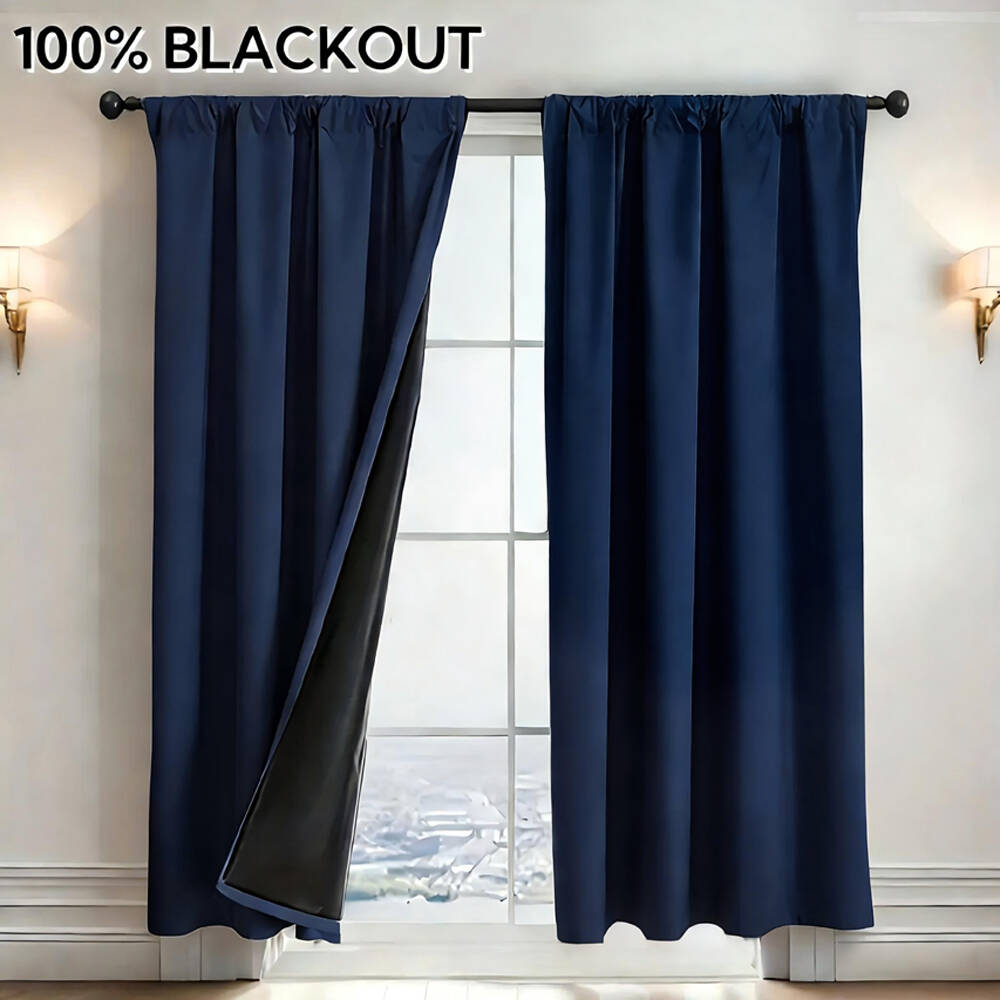 1pc 100% Blackout Curtain with - Home Office Gadgets 评论和价格