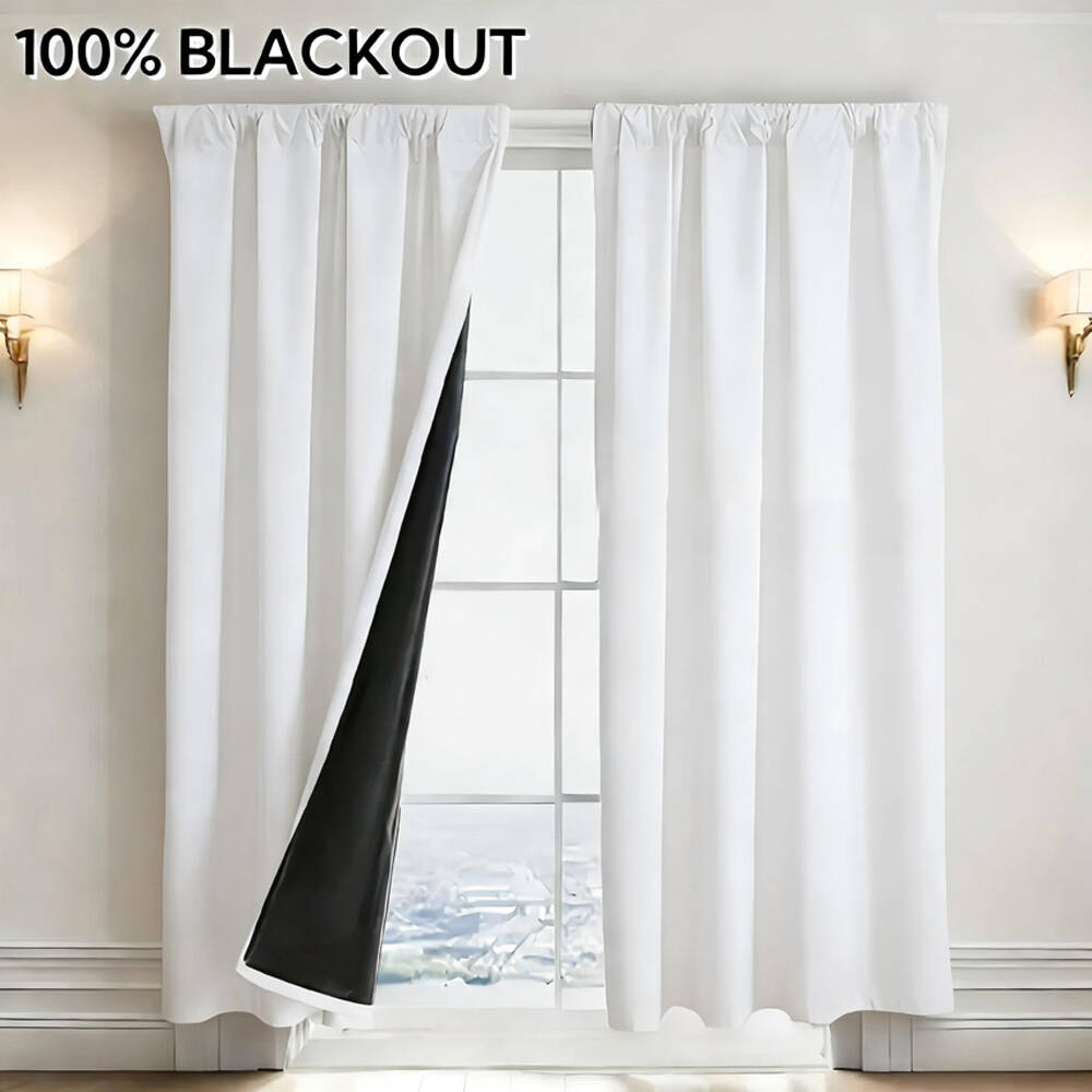 1pc 100% Blackout Curtain with - Home Office Gadgets 评论和价格