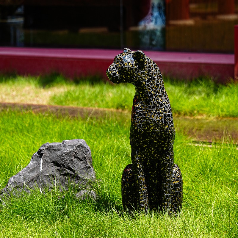 Black Gold Glass Patch Leopard - Home Office Sofa 评论和价格