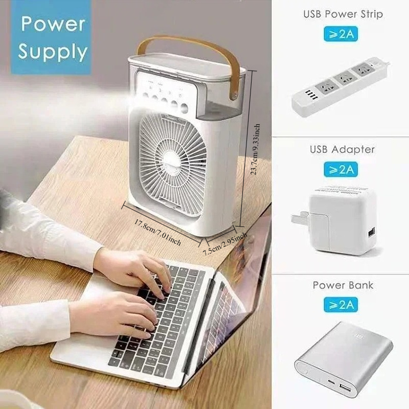 3 In 1 Mini Air Cooler Portabl - Home Office Gadgets 评论和价格