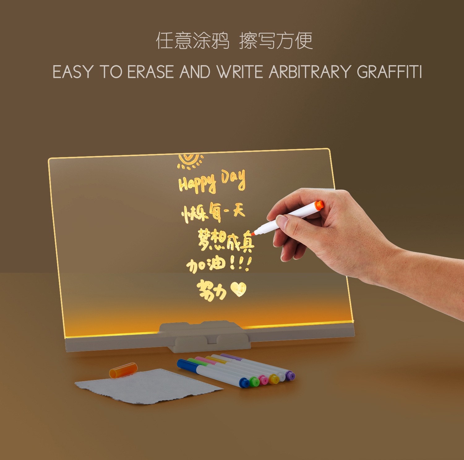 DIY Acrylic LED Light Board Er - Home Office Gadgets 评论和价格