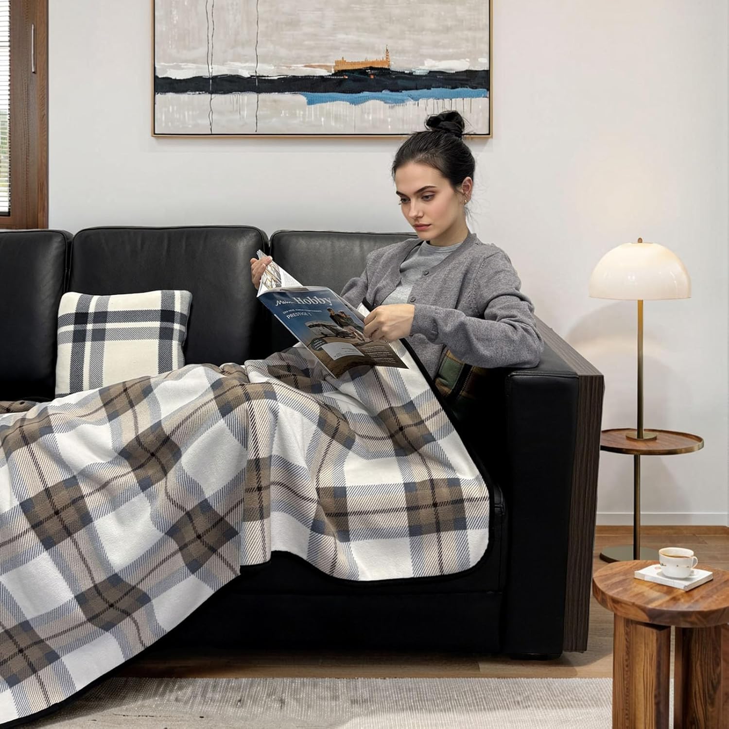 Wearable Blanket Throw Plush F - Home Office Sofa 评论和价格