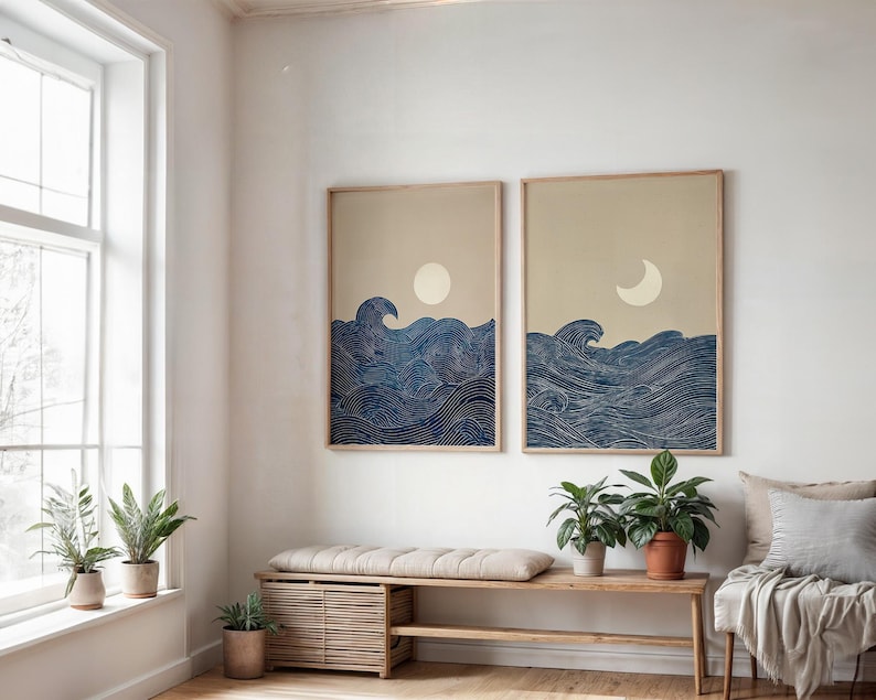2pcs Japandi Minimalist Moon C - Home Office Youtube 评论和价格