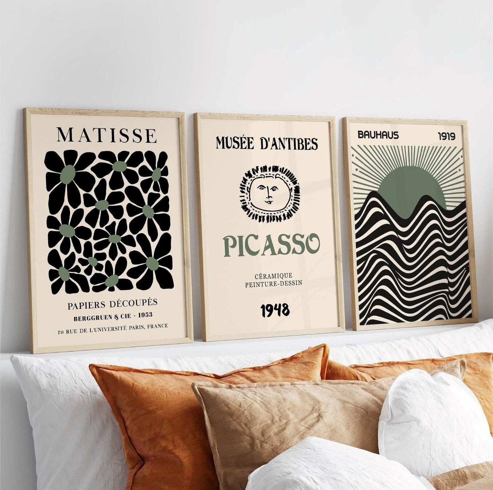 3pcs/set Retro Matisse Canvas  - Home Office Youtube 评论和价格