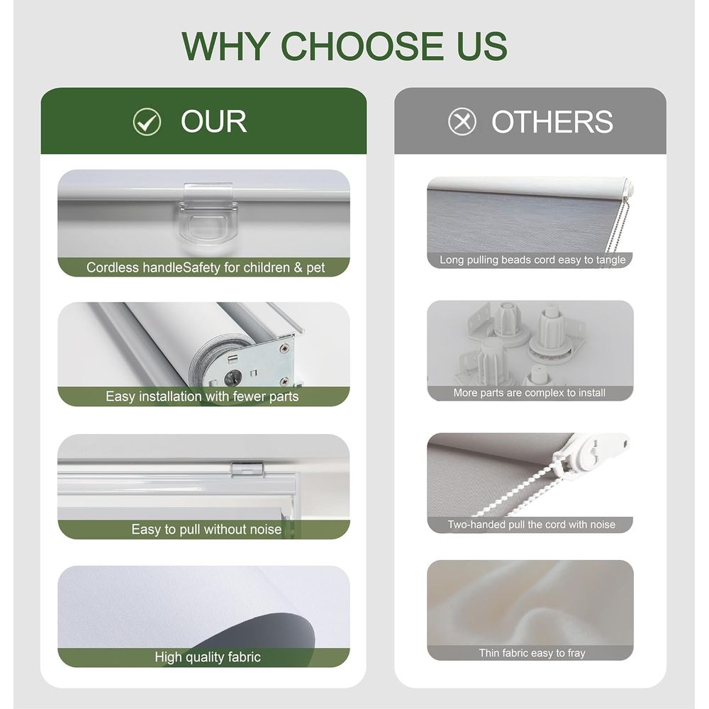 Blackout Blinds for Windows, E - Home Office Windows 评论和价格