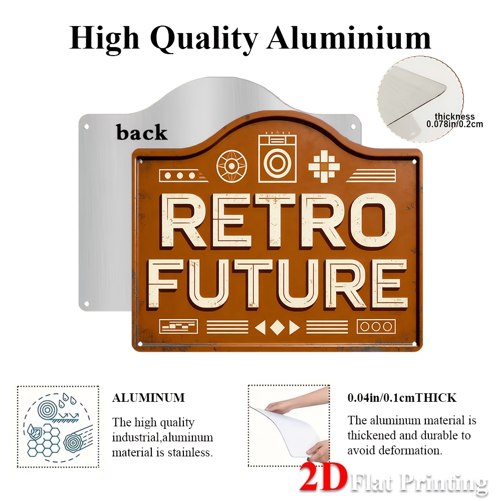 2D Flat, 1pc Vintage Futuristi - Home Office Icon 评论和价格
