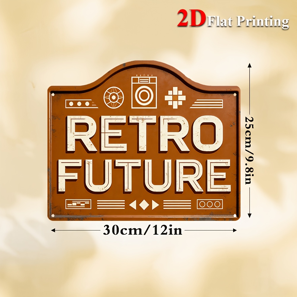 2D Flat, 1pc Vintage Futuristi - Home Office Icon 评论和价格