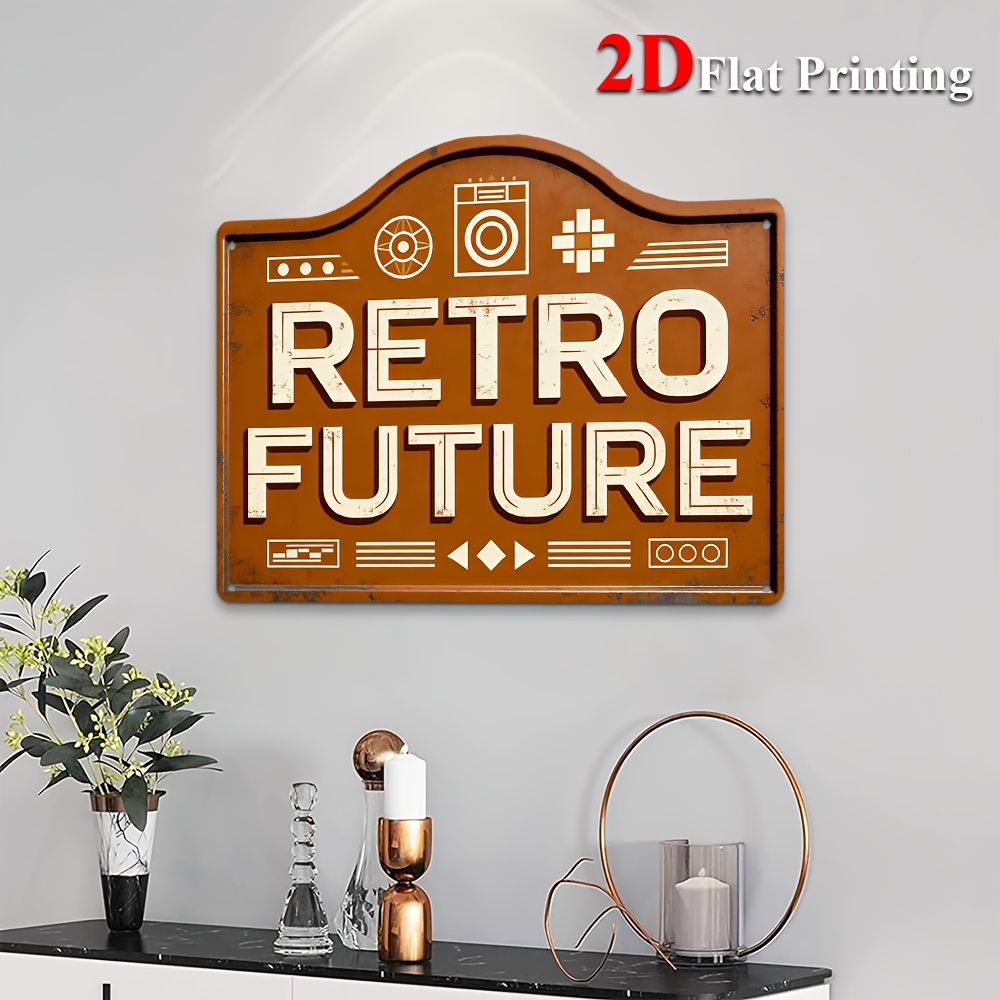 2D Flat, 1pc Vintage Futuristi - Home Office Icon 评论和价格