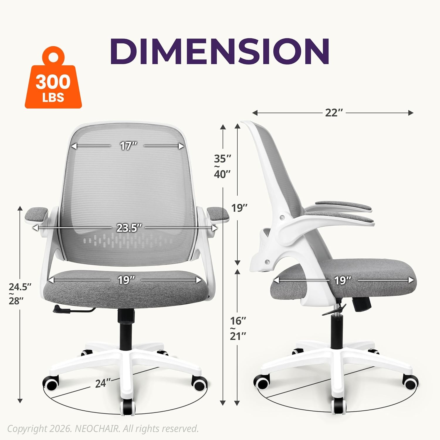 Ergonomic Mesh Office Chair wi - Home Office Chair 评论和价格