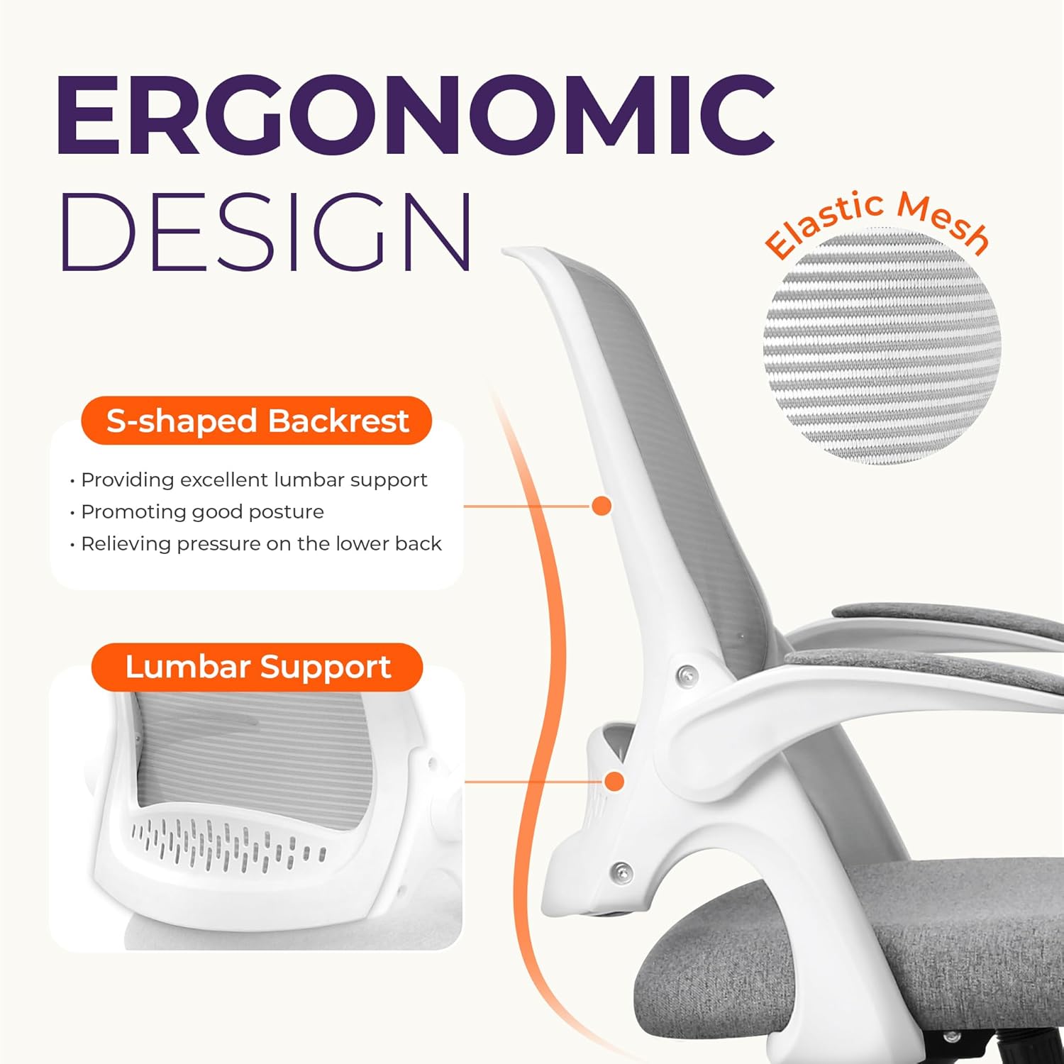 Ergonomic Mesh Office Chair wi - Home Office Chair 评论和价格