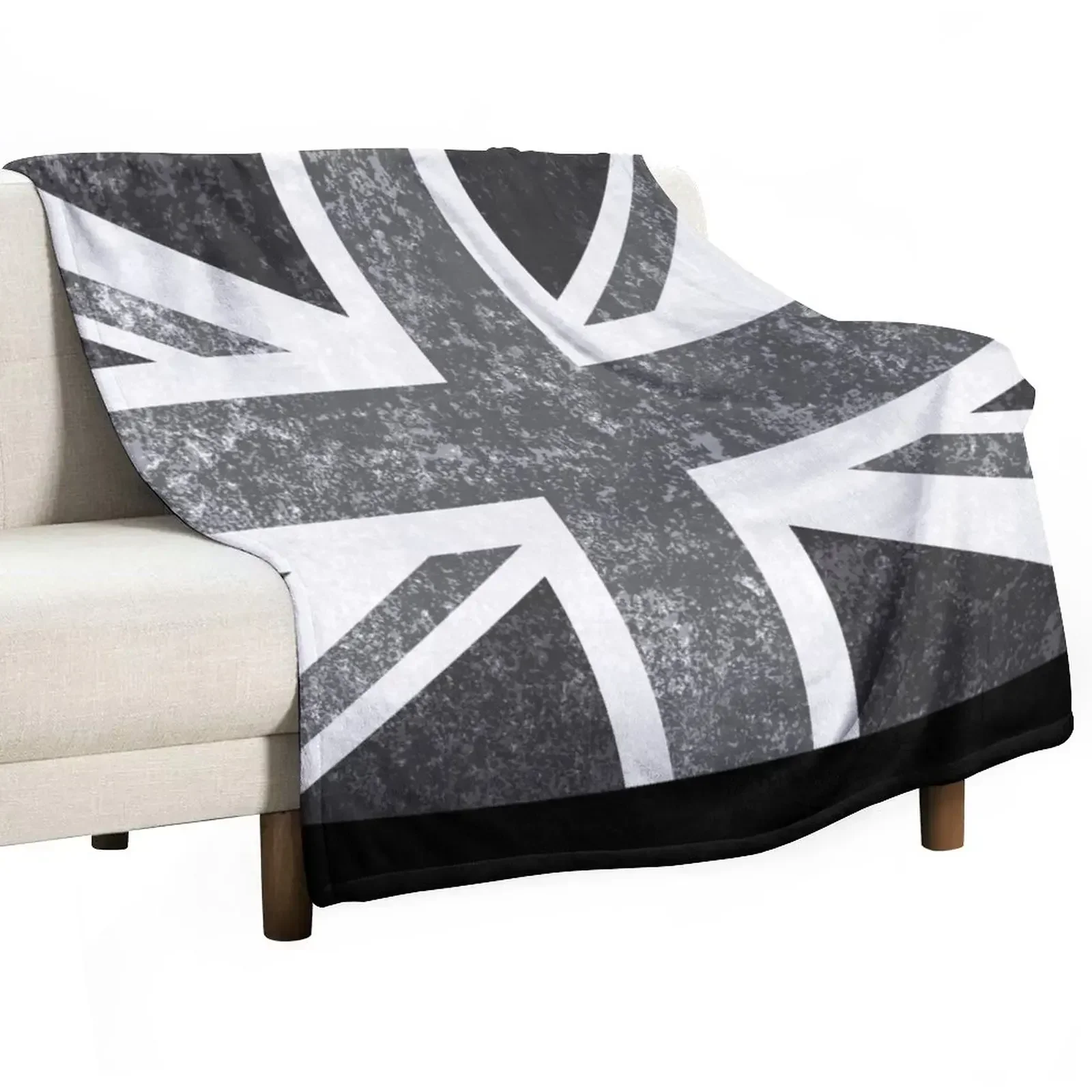 Union Jack Vintage Grayscale - - Home Office United Kingdom 评论和价格
