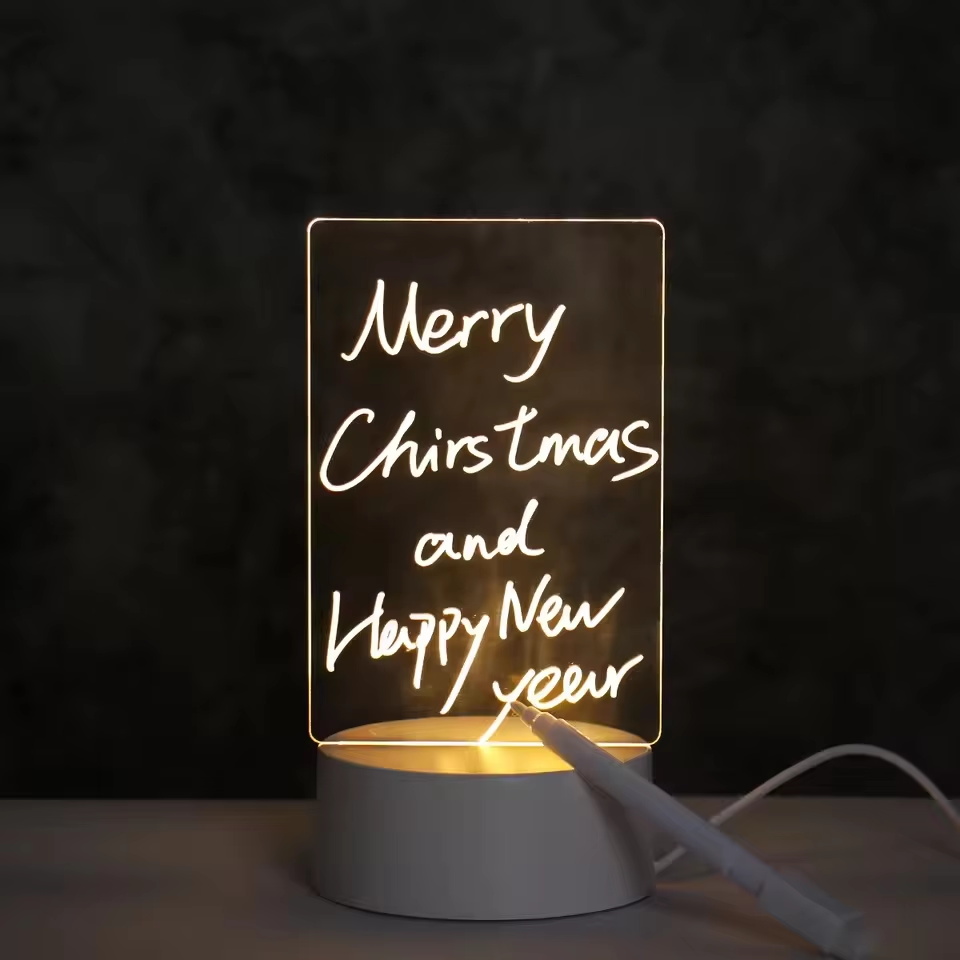 DIY Notepad LED Drawing Board  - Letter Tray Desk 评论和价格