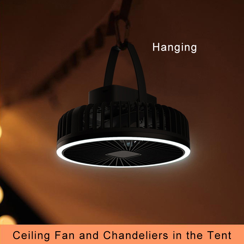 Portable Camping Fan 10000mAh  - Home Office Gadgets 评论和价格