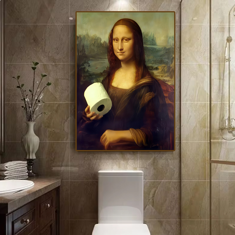 1pc Funny Abstract Bathroom To - Home Office Youtube 评论和价格