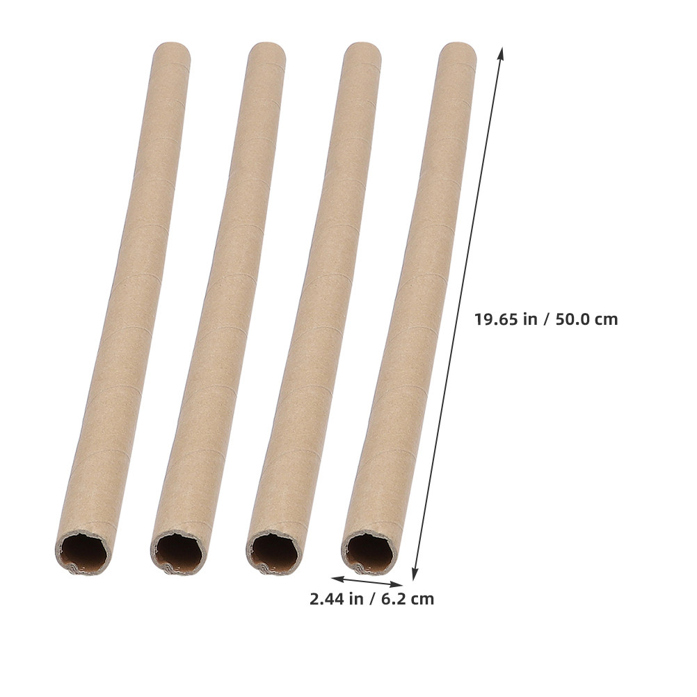 4Pcs Thick Paper Roll Tube Bla - Home Office Youtube 评论和价格