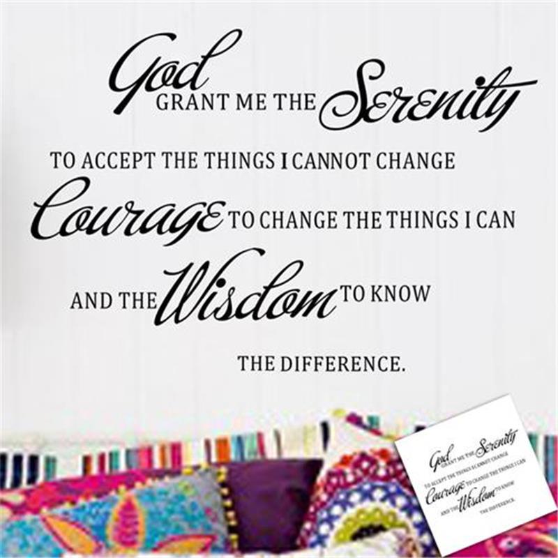 God Serenity Courage Inspirati - Home Office Quotes 评论和价格