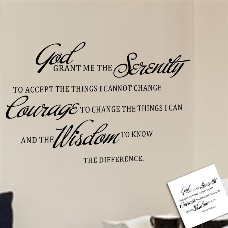God Serenity Courage Inspirati - Home Office Quotes 评论和价格