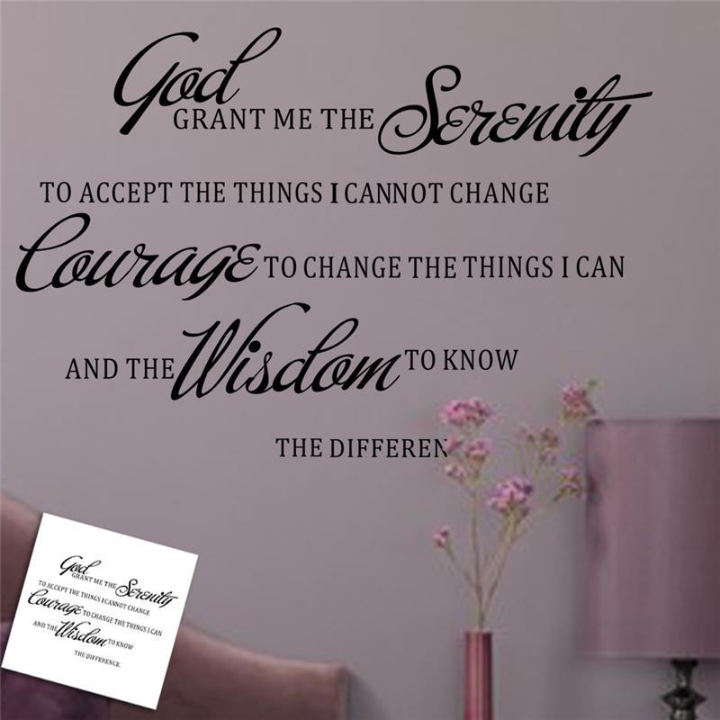 God Serenity Courage Inspirati - Home Office Quotes 评论和价格