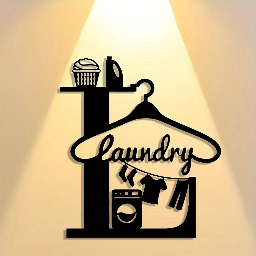 CIFbuy 2D Metal Wall Art Laund - Home Office Icon 评论和价格