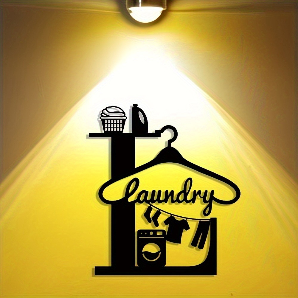 CIFbuy 2D Metal Wall Art Laund - Home Office Icon 评论和价格