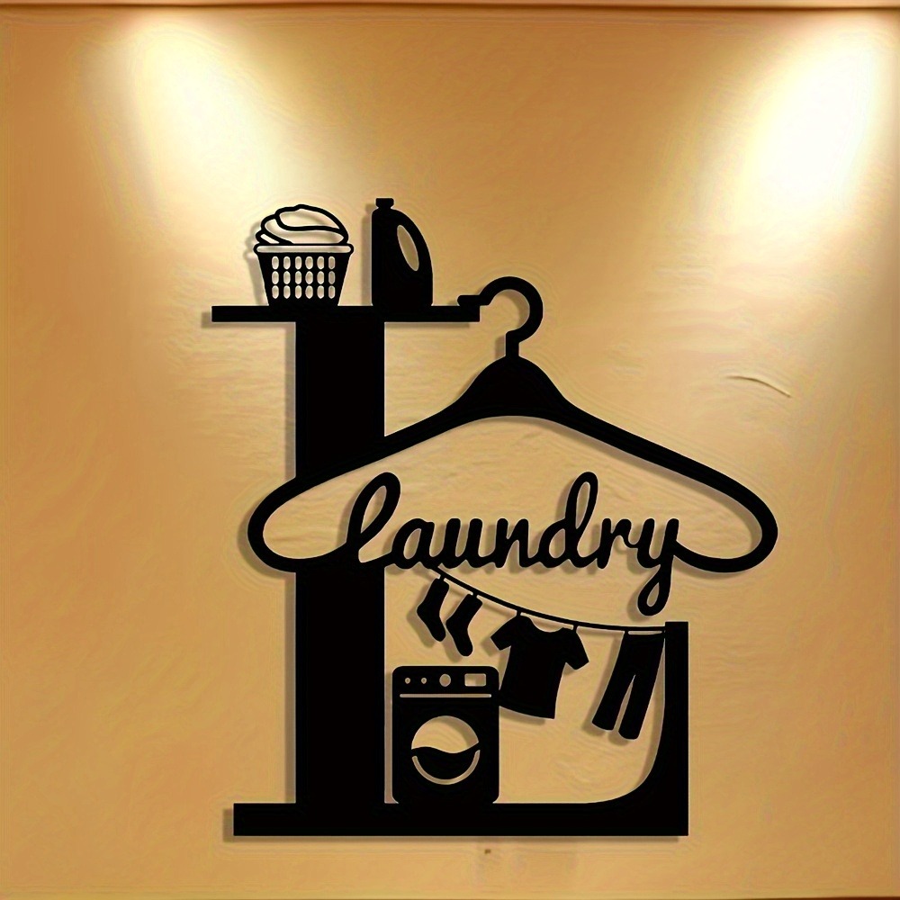 CIFbuy 2D Metal Wall Art Laund - Home Office Icon 评论和价格