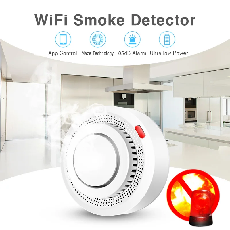 2 Pack Tuya Smart WiFi Smoke D - Home Office Google 评论和价格