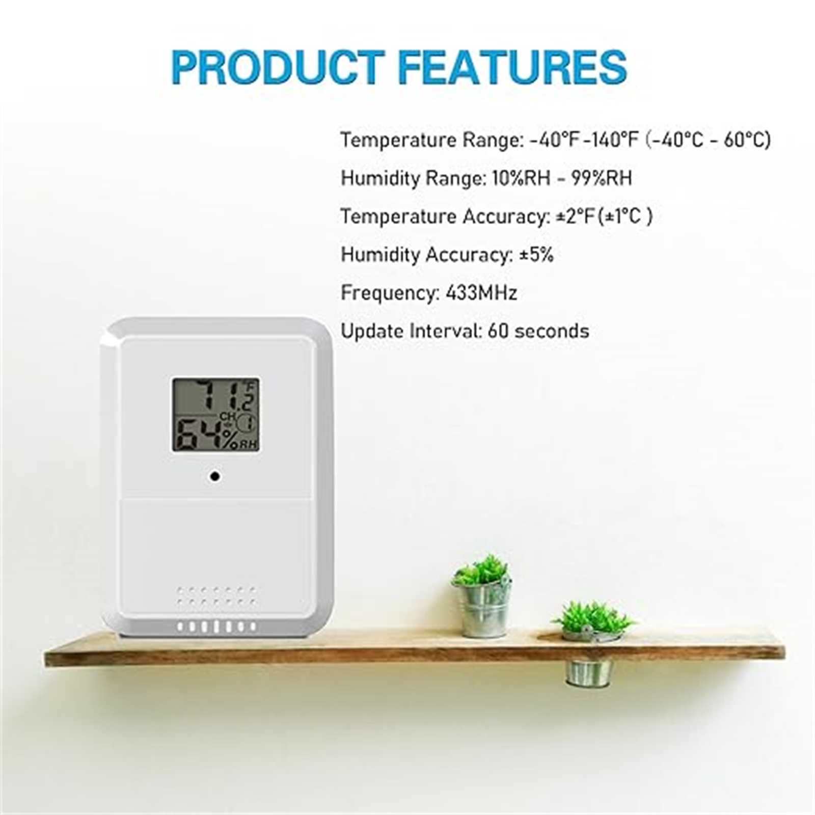 Wireless Thermometer Hygromete - Home Office Google 评论和价格