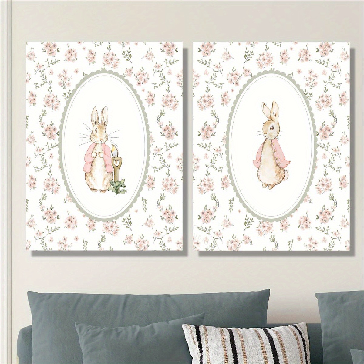 2pcs Retro Easter Rabbit Canva - Home Office Youtube 评论和价格