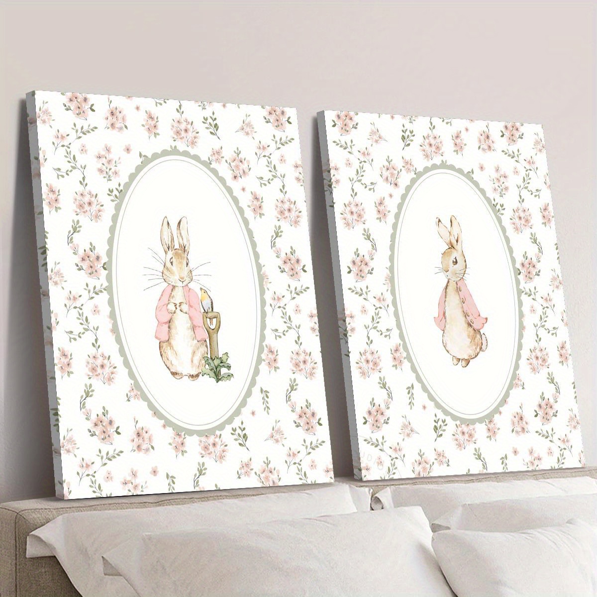 2pcs Retro Easter Rabbit Canva - Home Office Youtube 评论和价格