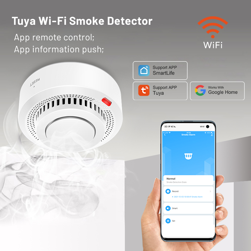 2 Pack Tuya Smart WiFi Smoke D - Home Office Google 评论和价格