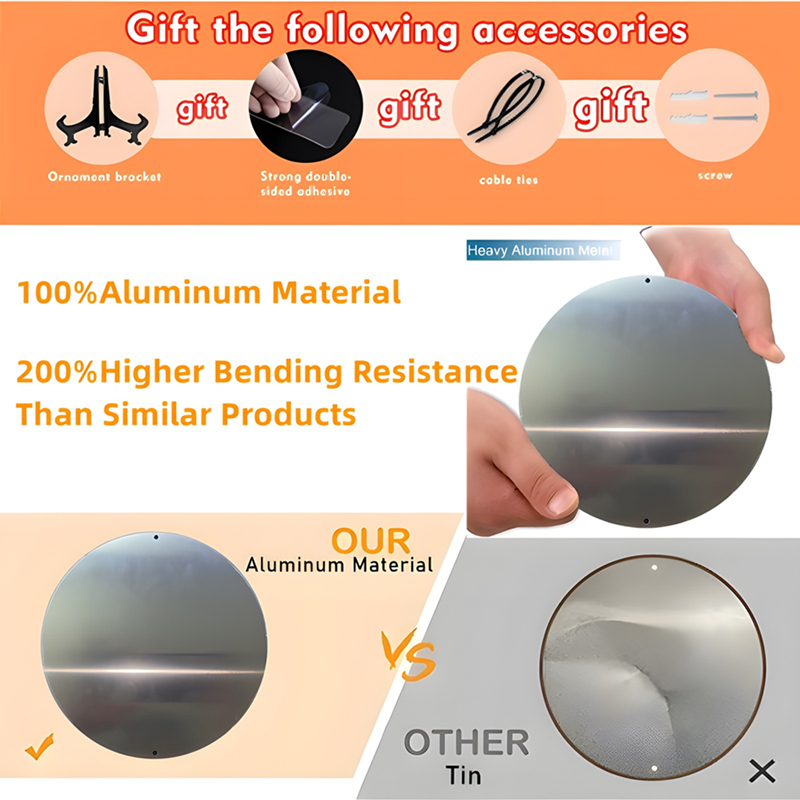 Round Metal Aluminum Mark Pira - Home Office Logo 评论和价格