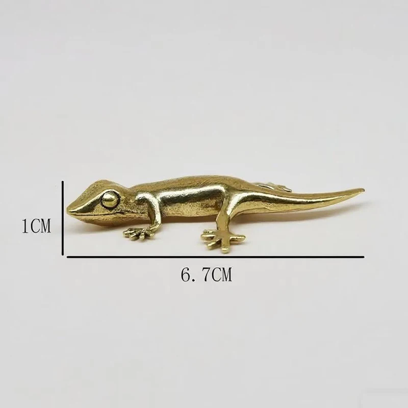 Handmade Bronze Retro Gecko Li - Home Office Gadgets 评论和价格